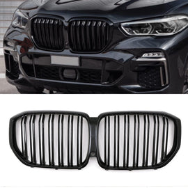 Griglia Anteriore a Doppia Lamella Nera Lucida BMW X5 G05 19+