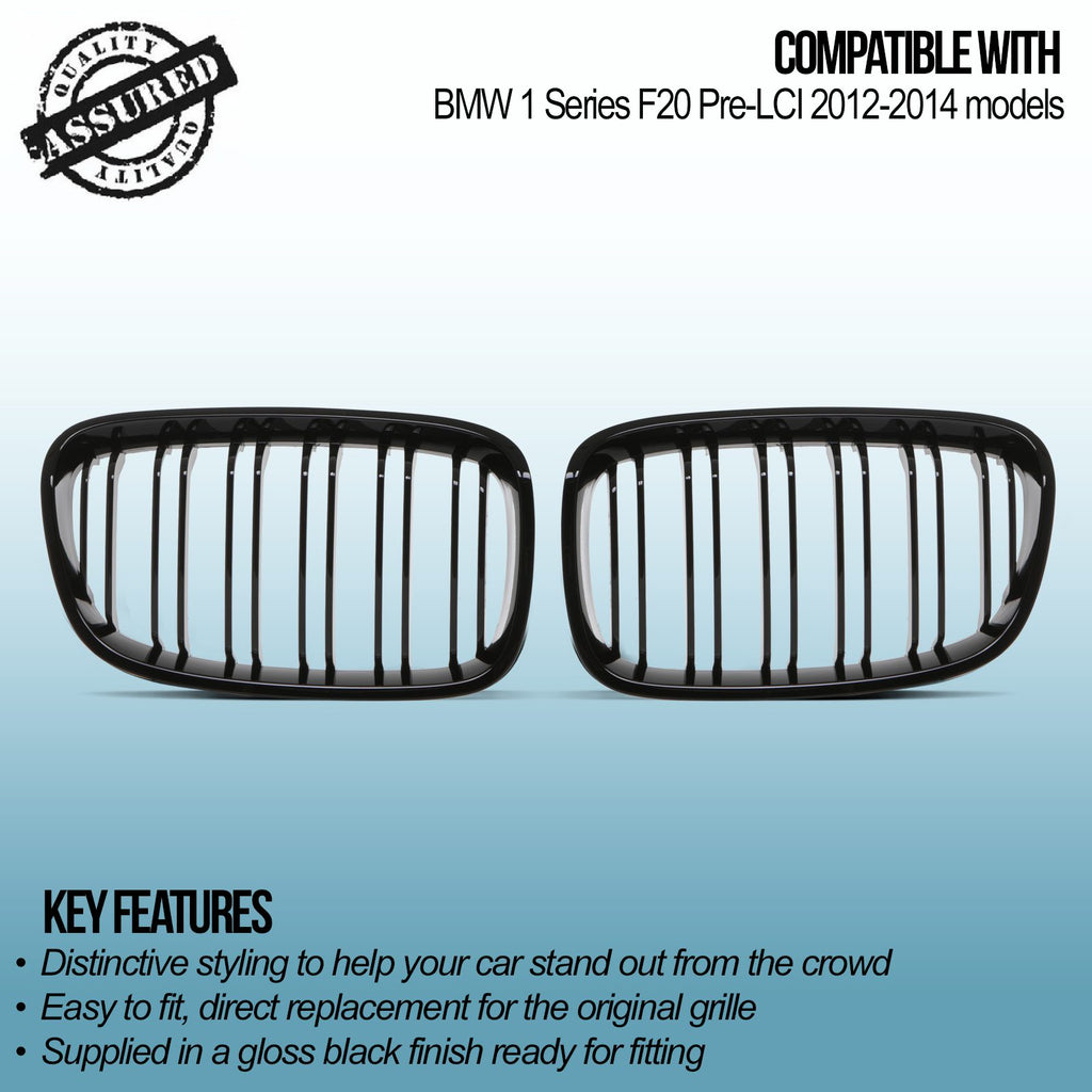 Griglia Calandra Anteriore BMW Serie 1 F20 Pre-LCI 12-14 - foto 3