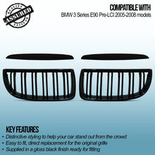 Griglia Calandra Anteriore Doppia BMW Serie 3 E90 Pre-LCI 05-08 - foto 3