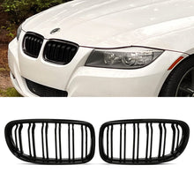 Calandre Doppia Reni Anteriori Nere Lucide BMW Serie 3 E90 Facelift 09-12