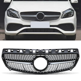 Griglia Anteriore Stile Diamante Nero Lucido Mercedes Classe A W176 13-15