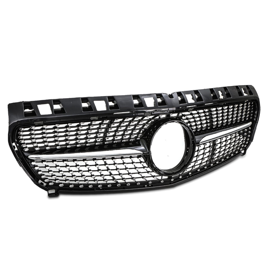 Griglia Anteriore Stile Diamante Nero Lucido Mercedes Classe A W176 13-15 - foto 2