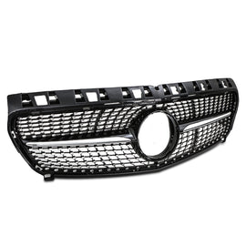 Griglia Anteriore Stile Diamante Nero Lucido Mercedes Classe A W176 13-15 - foto 2