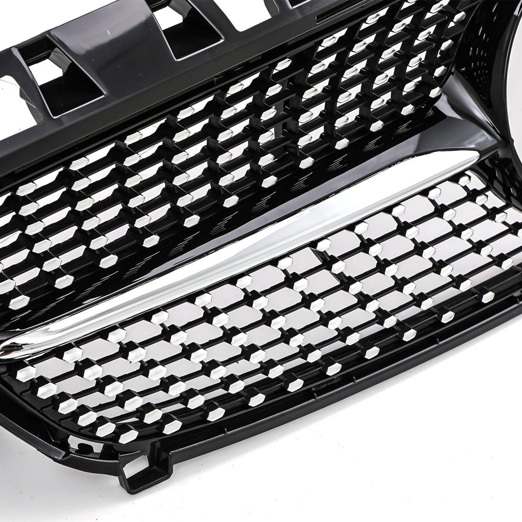 Griglia Anteriore Stile Diamante Nero Lucido Mercedes Classe A W176 13-15 - foto 4