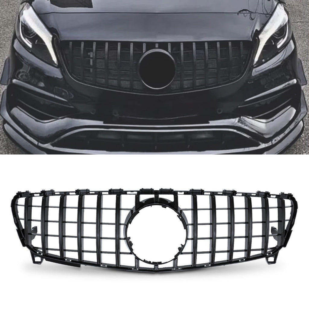 Griglia Anteriore Panamericana GTR Nero Lucido Mercedes Classe A W176 Facelift 15-18