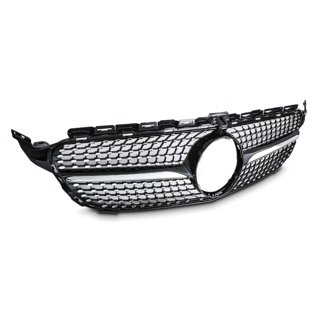 Griglia Stile Diamante Nero Lucido con Foro Telecamera Mercedes Classe C S205 14-18 - foto 5