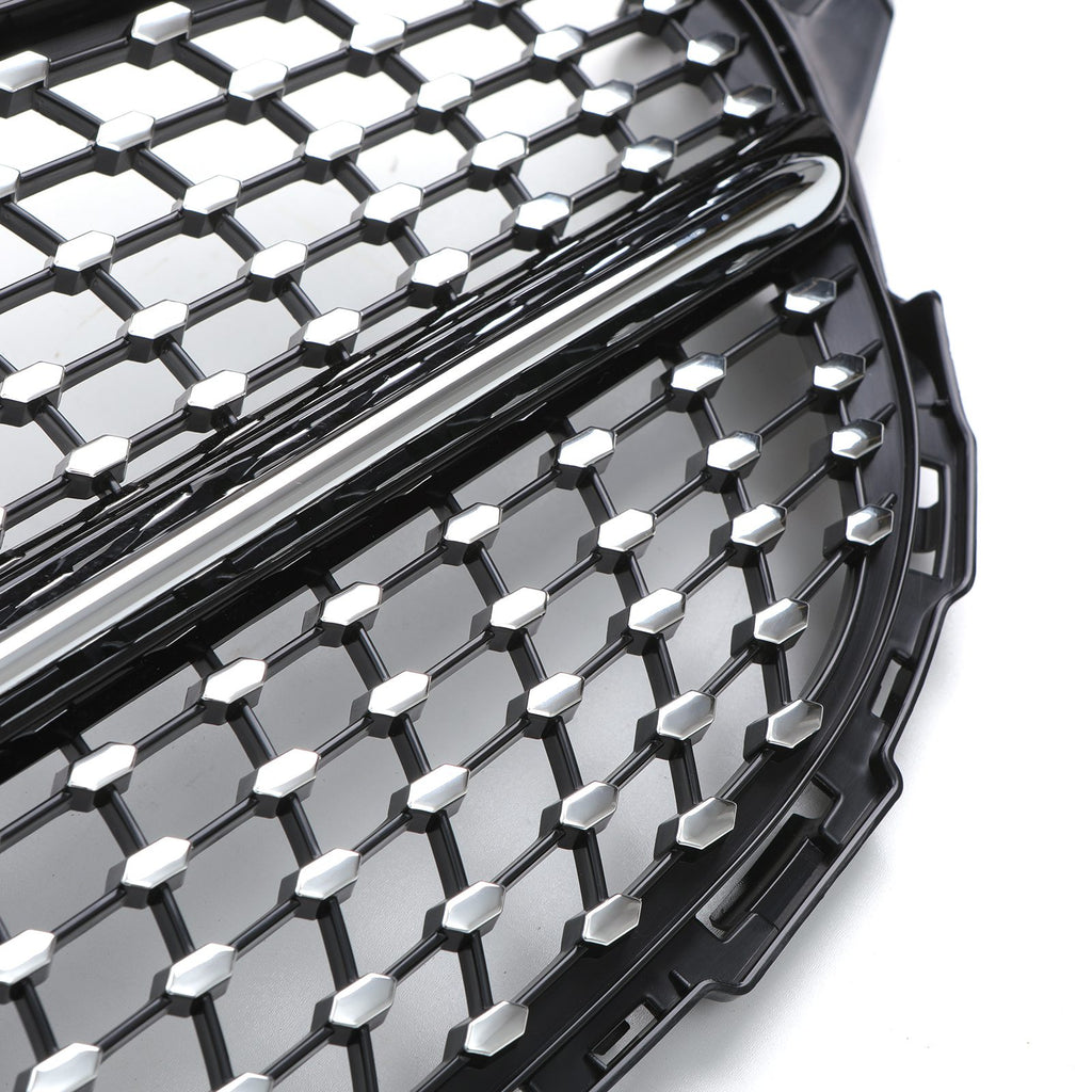 Griglia Stile Diamante Nero Lucido con Foro Telecamera Mercedes Classe C C205 14-18 - foto 4