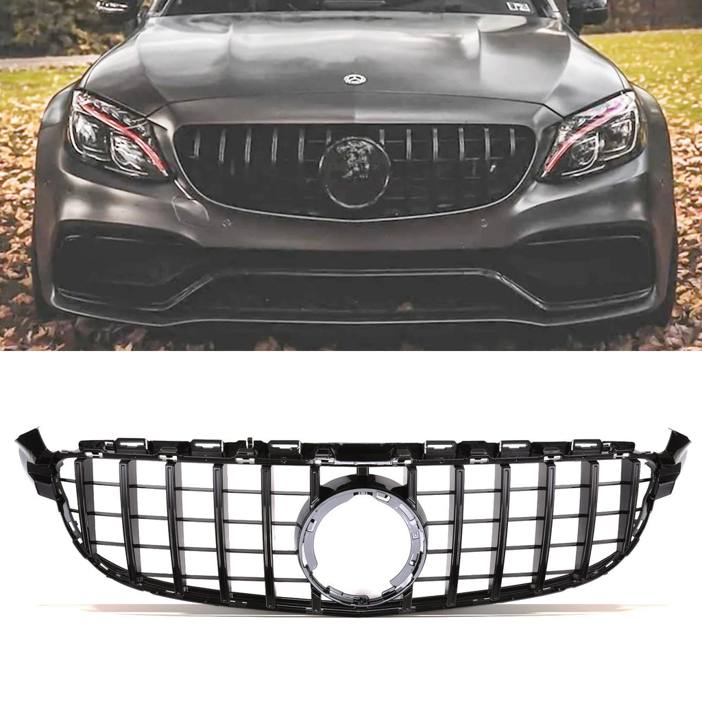 Griglia Anteriore Panamericana GTR Nero Lucido Mercedes C63 AMG W205 Facelift 19-21 - foto 2