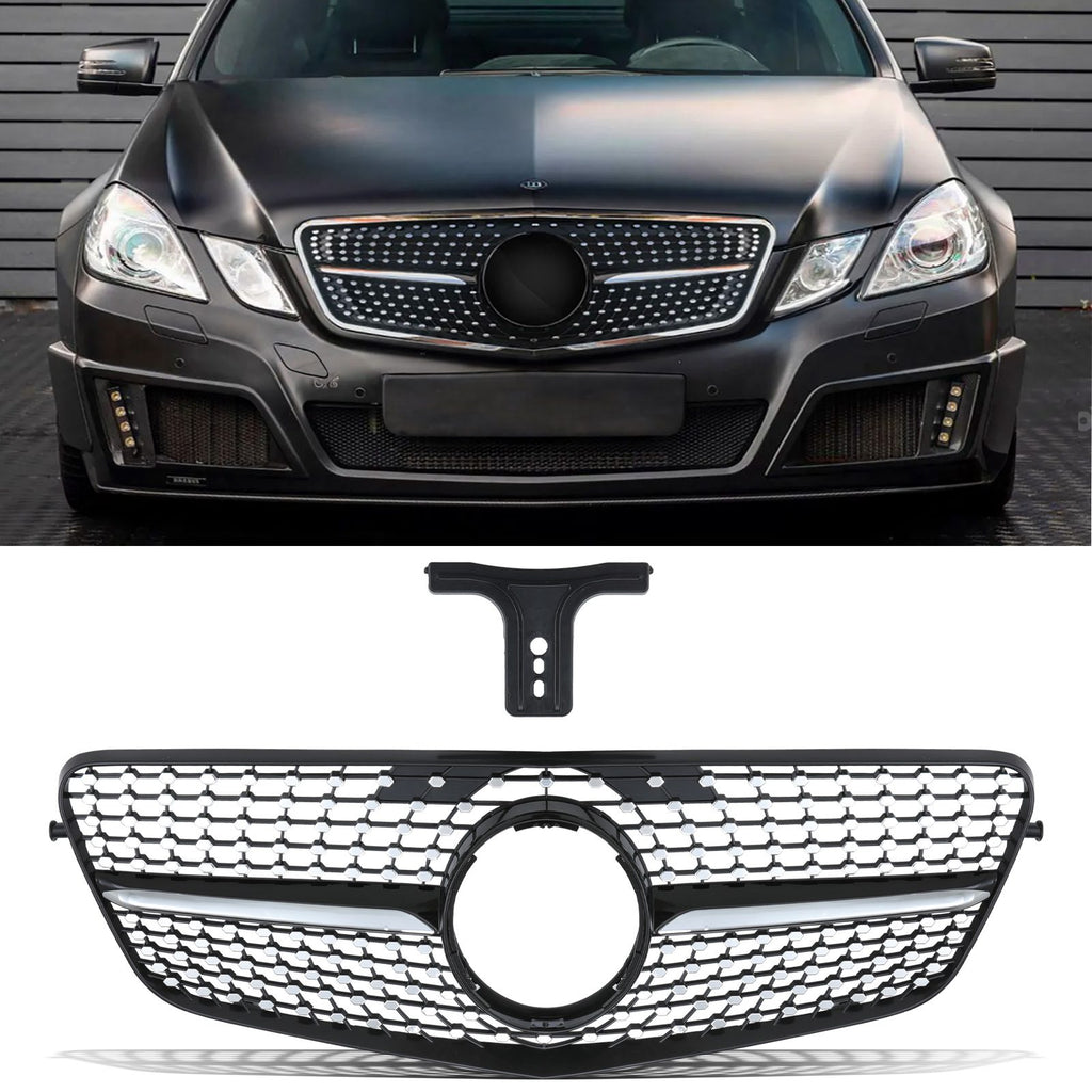 Griglia Stile Diamante Nero Lucido Mercedes Classe E Familiare S212 09-13