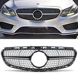 Griglia Anteriore a Diamante Nera Lucida Mercedes Classe E W212 14-16