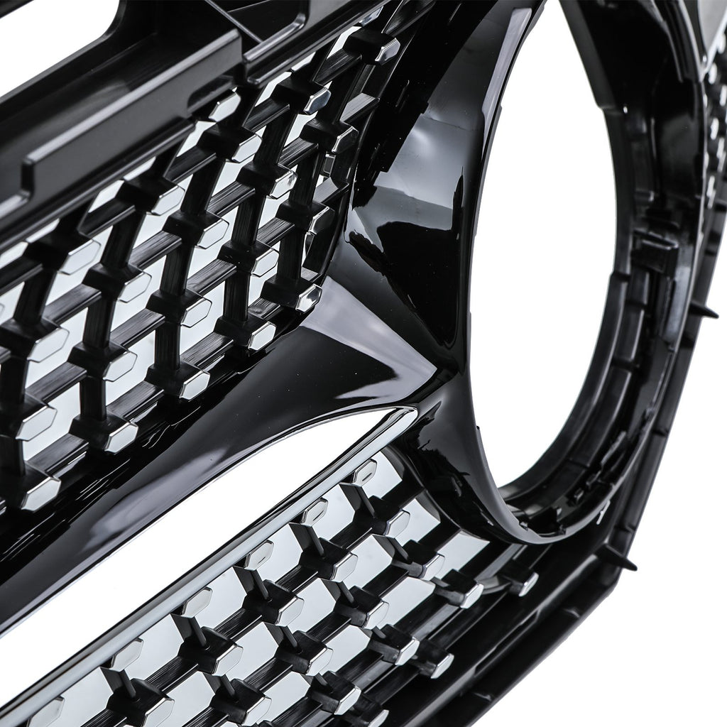 Griglia Anteriore a Diamante Nera Lucida Mercedes Classe E W212 14-16 - foto 3
