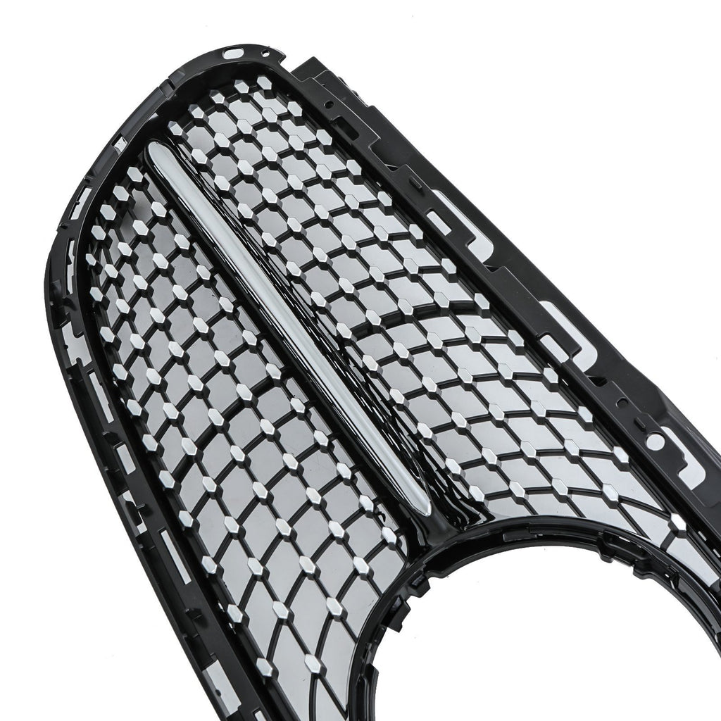 Griglia Anteriore a Diamante Nera Lucida Mercedes Classe E W212 14-16 - foto 4