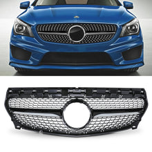 Griglia Stile Diamante Nero Lucido Mercedes CLA C117 13-19
