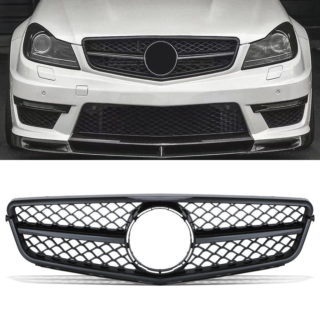 Griglia Nero Lucido Stile AMG Mercedes Classe C Station Wagon S204 07-14