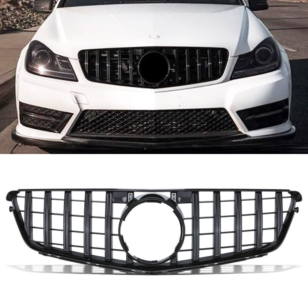 Griglia Anteriore Panamericana GTR Nero Lucido Mercedes Classe C S204 07-14