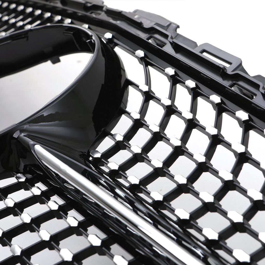 Griglia Stile Diamante Nero Lucido Mercedes Classe C W205 14-18 - foto 8