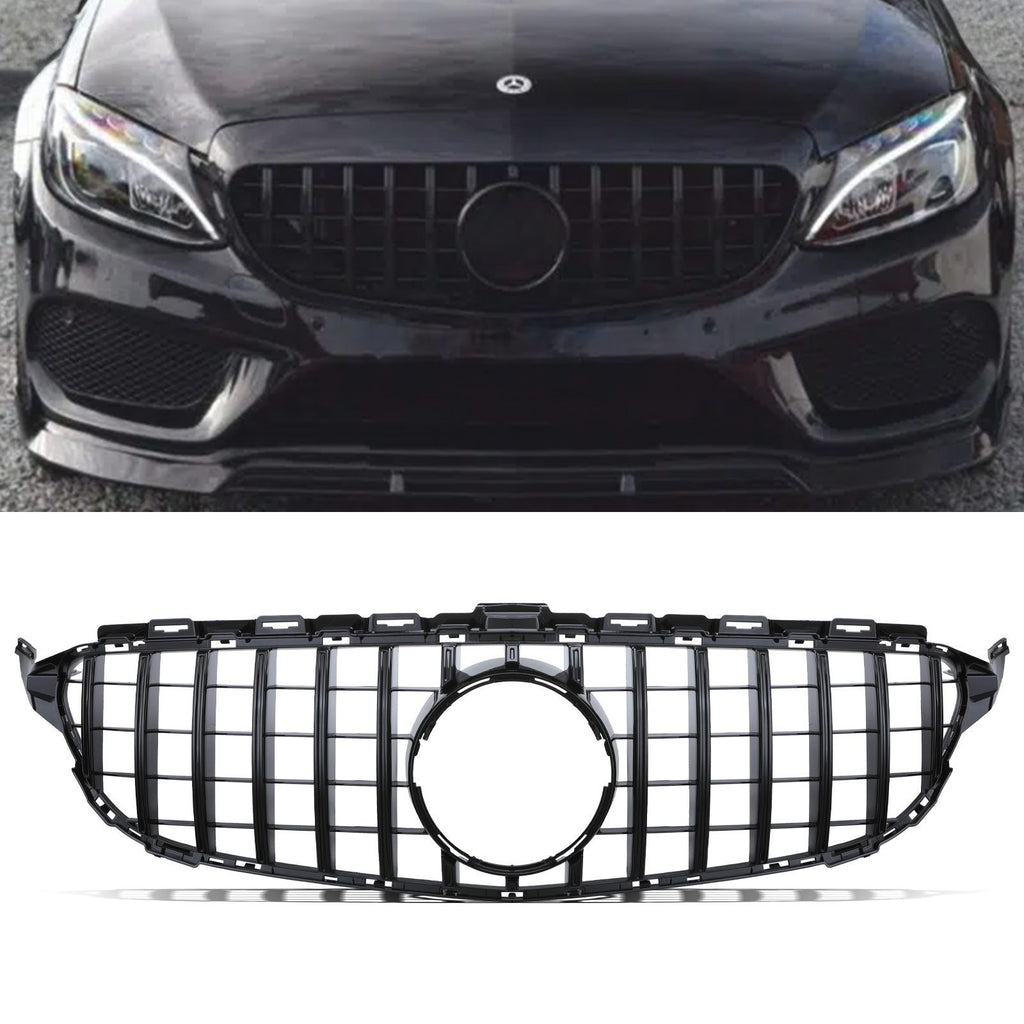 Griglia Anteriore Panamericana GTR Nero Lucido Mercedes Classe C W205 14-18