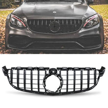 Griglia Anteriore Panamericana GTR Foro Camera Nero Lucido Mercedes C63 AMG S205 Facelift 19-21