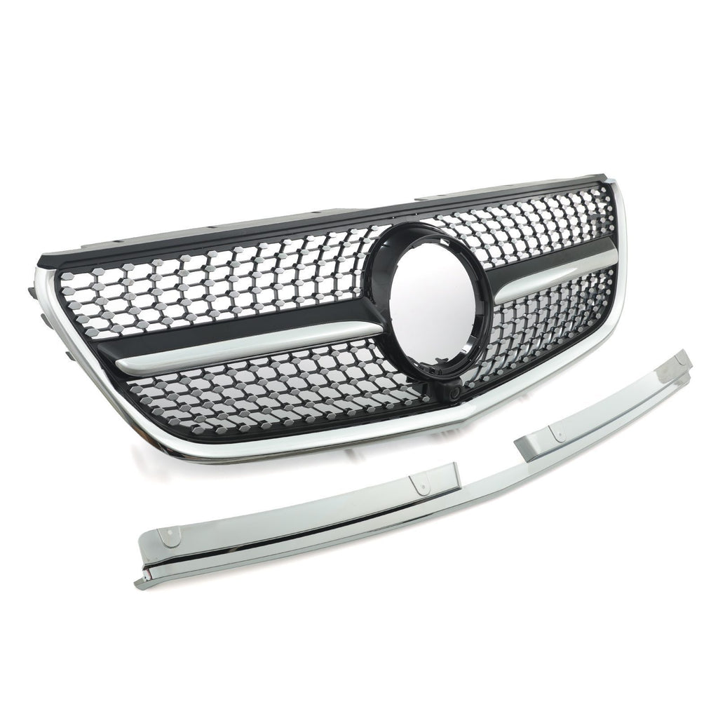 Griglia Anteriore a Diamante Nera Lucida Mercedes Classe V Vito W447 14-20 - foto 2