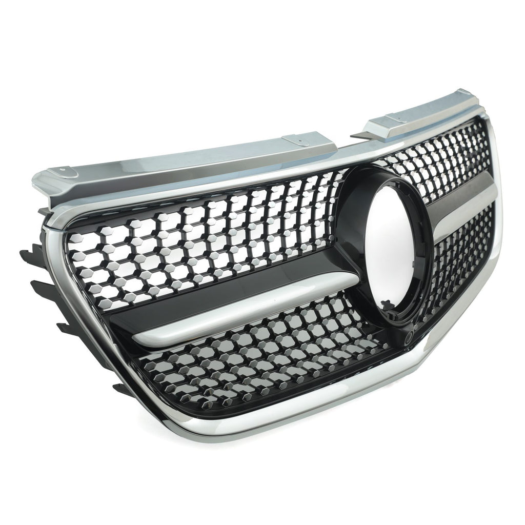 Griglia Anteriore a Diamante Nera Lucida Mercedes Classe V Vito W447 14-20 - foto 4