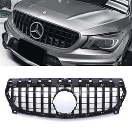 Griglia Anteriore Stile Panamericana Nero Lucido Mercedes CLA C117 Facelift 16-19