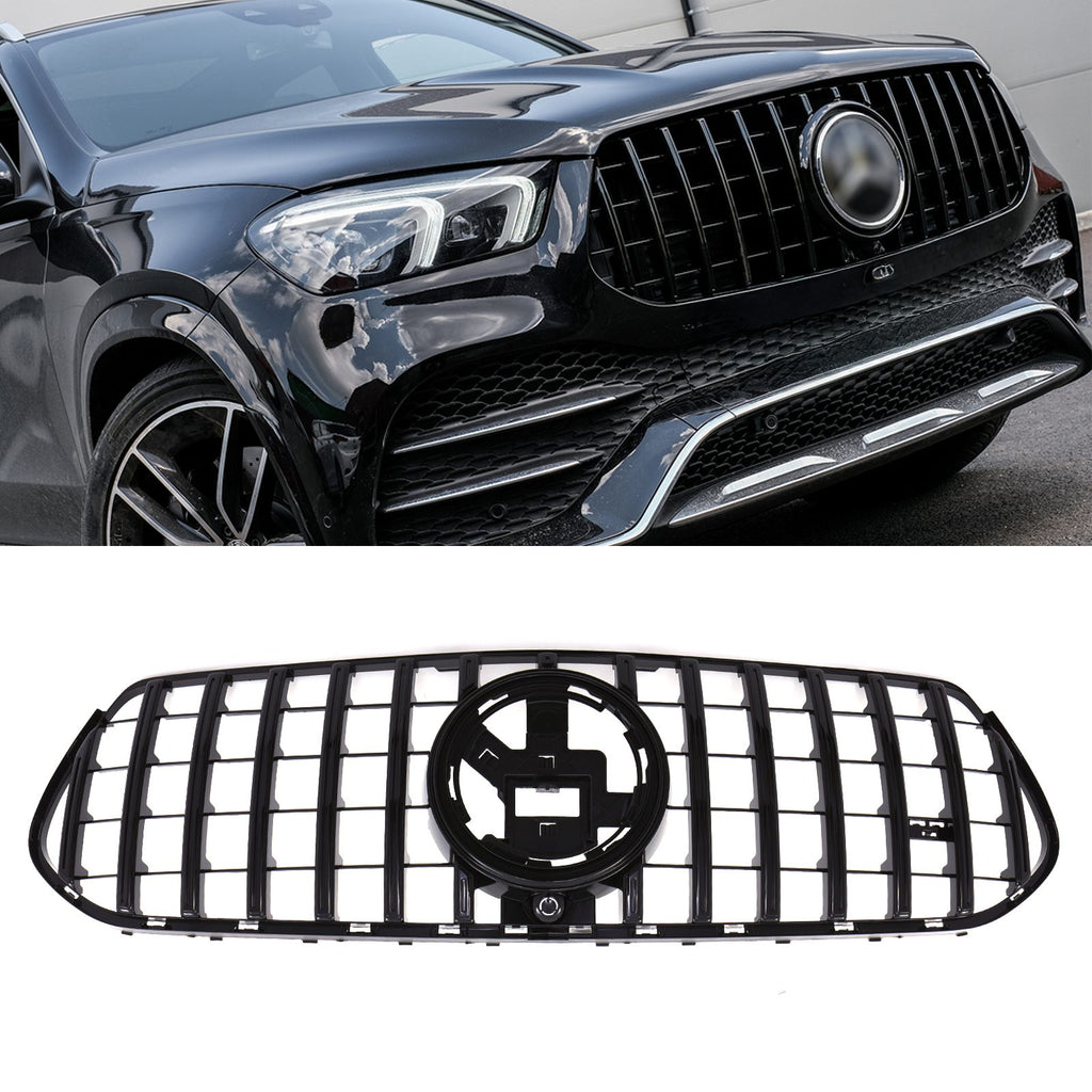 Griglia Anteriore Stile Panamericana Nero Lucido Mercedes GLE W167 19-23 - foto 2