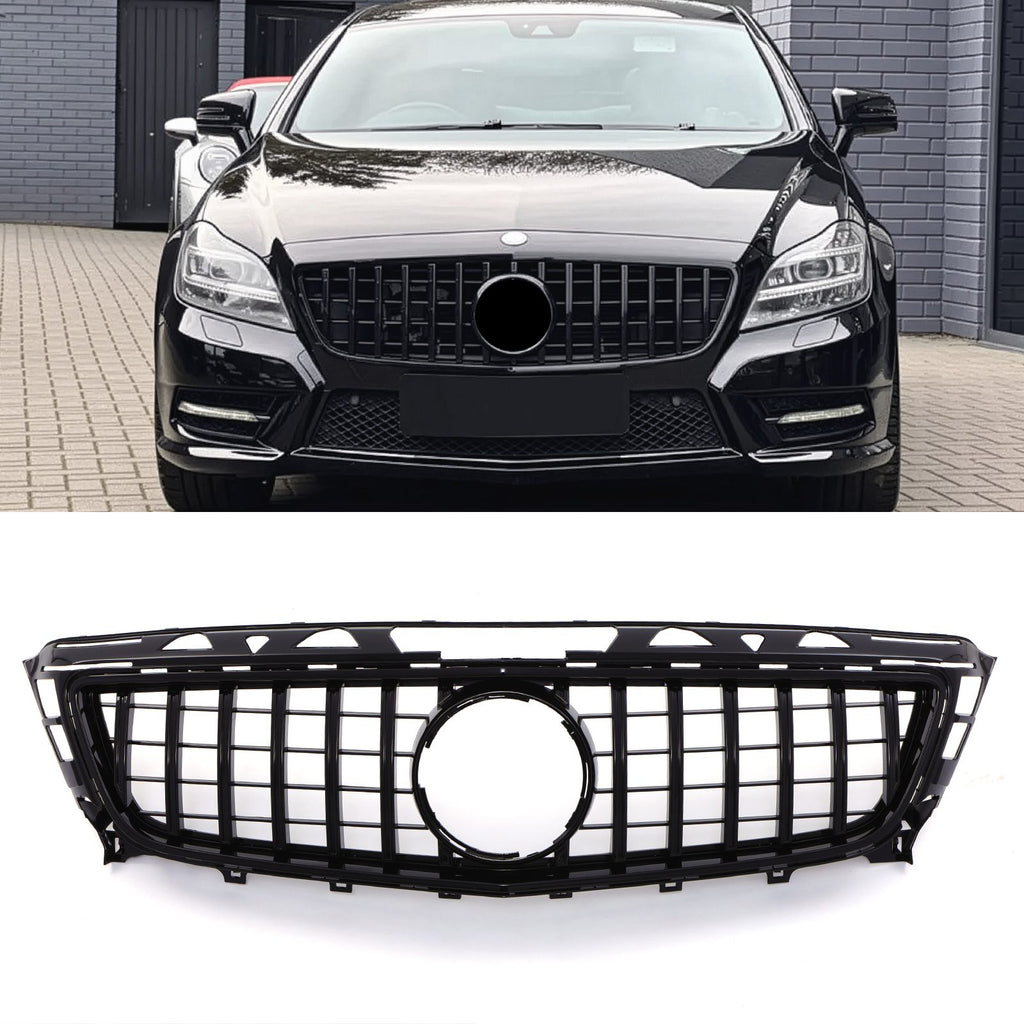 Griglia Anteriore Stile Panamericana Nero Lucido Mercedes CLS C218 11-14