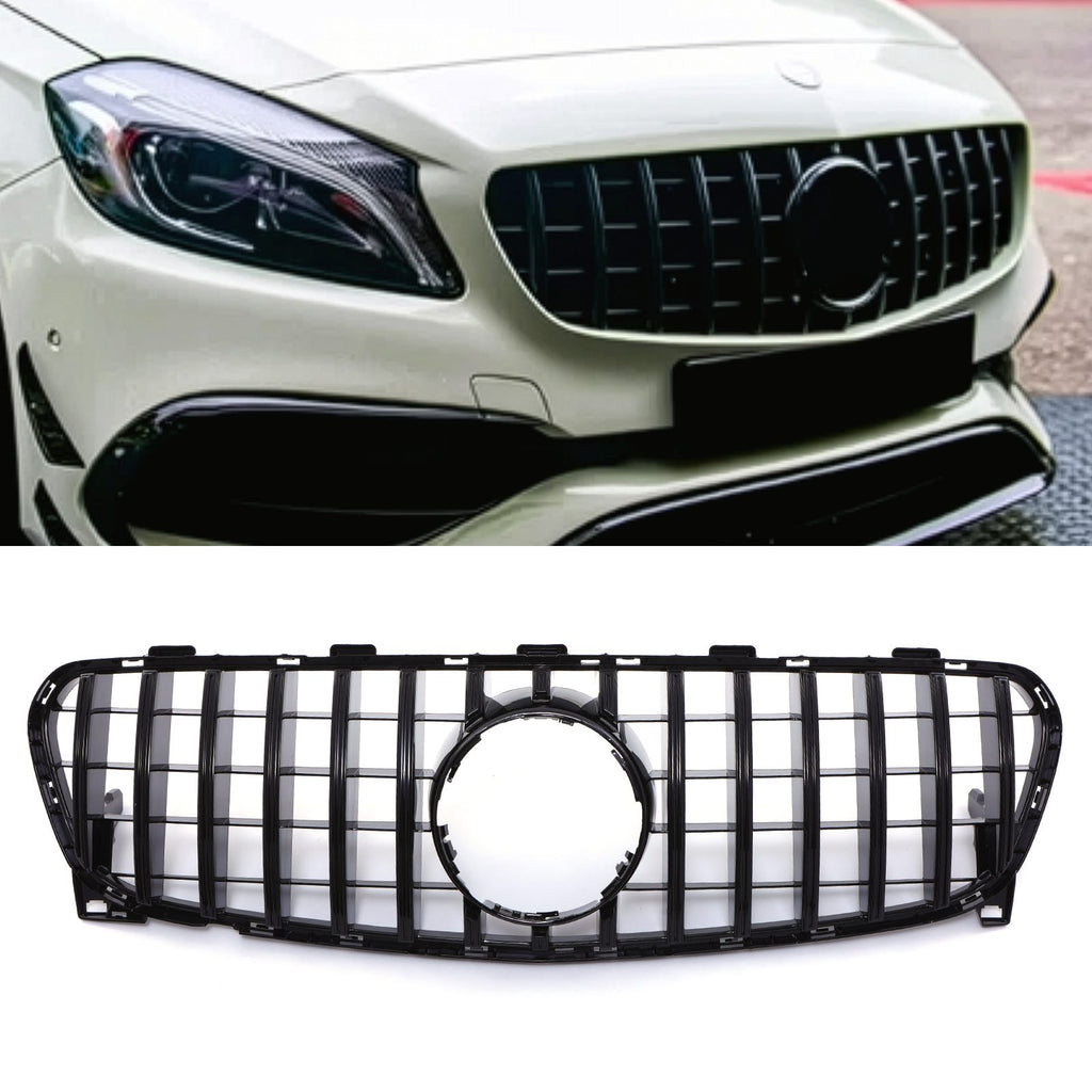 Griglia Anteriore Stile Panamericana Nero Lucido Mercedes GLA X156 Facelift 17-19