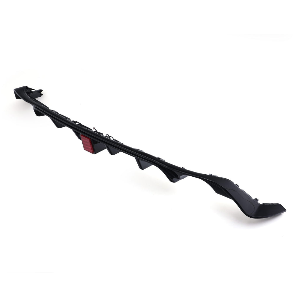 Diffusore Posteriore Stile TCR Doppia Uscita con Luce LED Nero Lucido VW Golf MK7.5 GTI 16-20 - foto 3