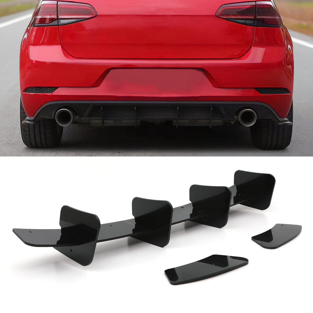 Diffusore Posteriore Stile Blade Nero Lucido VW Golf GTI MK7.5 17-20