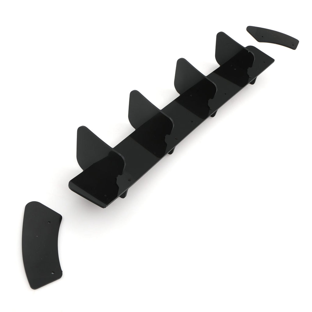 Diffusore Posteriore Stile Blade Nero Lucido VW Golf GTI MK7.5 17-20 - foto 3