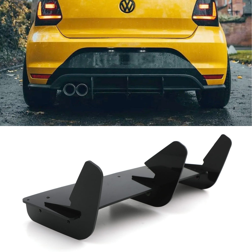 Diffusore Posteriore Nero Lucido Volkswagen Polo GTI 6C Mk5 14-18