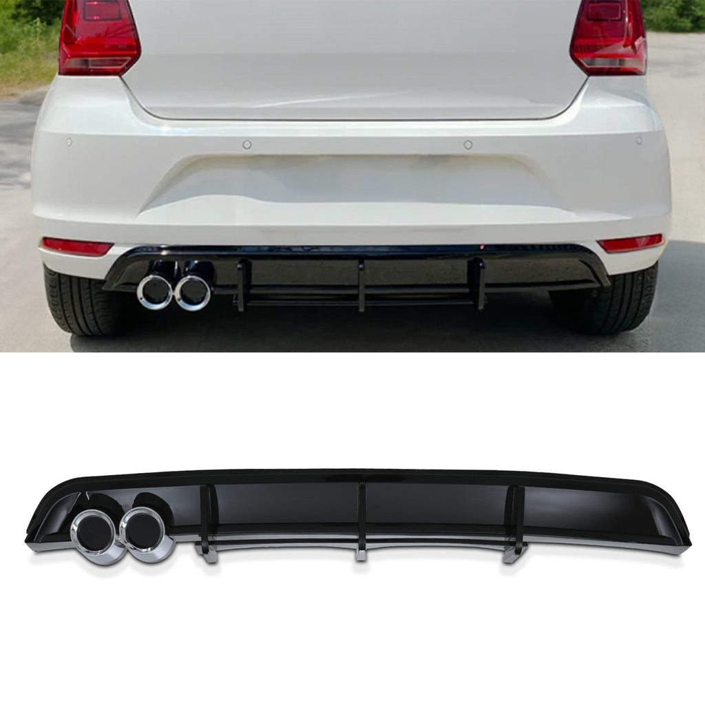 Diffusore Posteriore Nero Lucido Volkswagen Polo MK5 14-18