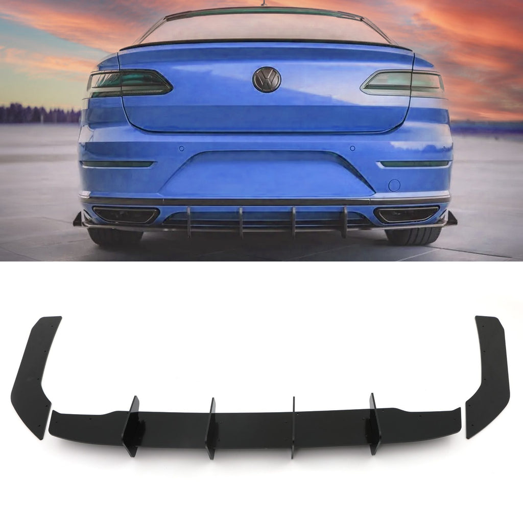 Diffusore a Lama Nero Lucido Volkswagen Arteon 17+
