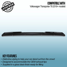 Diffusore Posteriore Nero Lucido Volkswagen Transporter T6 16+ - foto 3