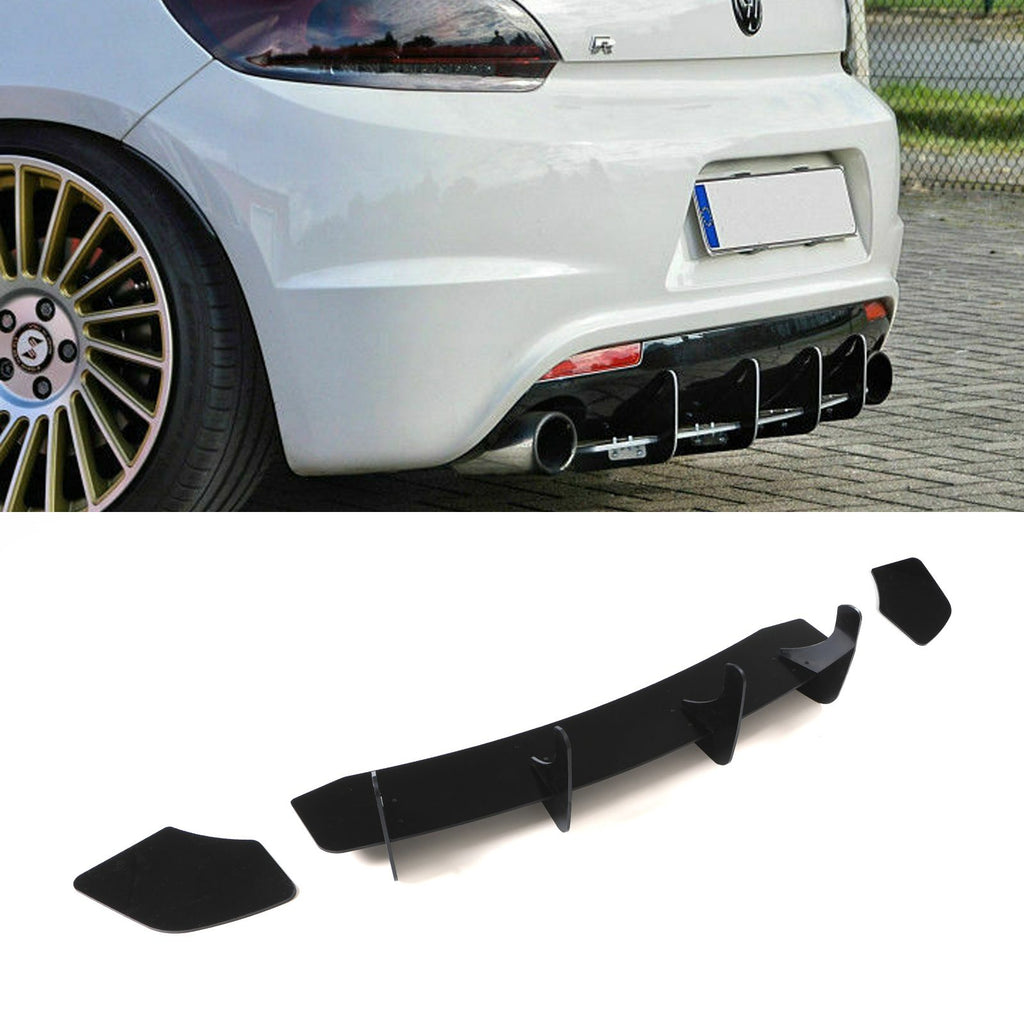 Diffusore Posteriore Nero Lucido Volkswagen Scirocco R 09-17