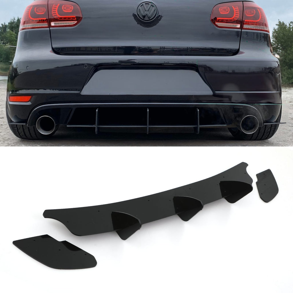 Diffusore a Lama Nero Lucido Volkswagen Golf GTI Mk6 09-12