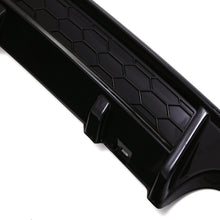 Diffusore Posteriore a Quadruplo Scarico Nero Lucido Volkswagen Golf Mk7 13-16 - foto 8