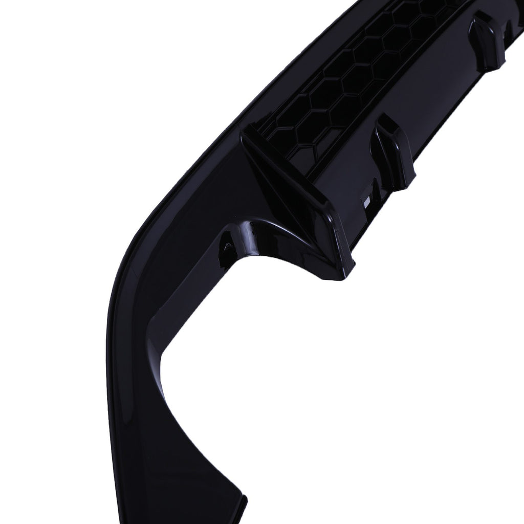 Diffusore Posteriore a Quadruplo Scarico Nero Lucido Volkswagen Golf Mk7 13-16 - foto 4