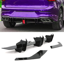 Diffusore a Lama con Luce LED Nero Lucido Volkswagen Golf R e R-Line Mk8 20+