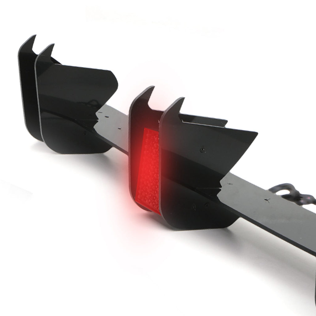 Diffusore a Lama con Luce LED Nero Lucido Volkswagen Golf R e R-Line Mk8 20+ - foto 2