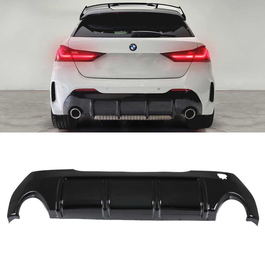 Diffusore Posteriore Nero Lucido BMW Serie 1 F40 18d 20d 128ti 19-24