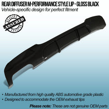 Diffusore Posteriore Stile M-Performance Nero Lucido BMW Serie 3 E90 05-08 - foto 2