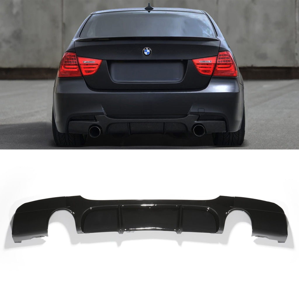 Diffusore Posteriore Stile P Nero Lucido BMW Serie 3 E90 05-12