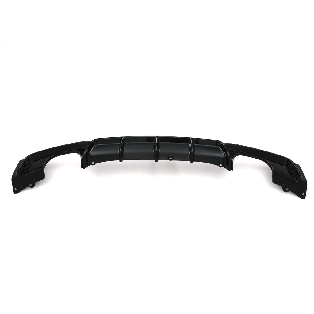 Diffusore Posteriore Nero Lucido Quadrupla Uscita BMW Serie 3 F30 12-18 - foto 2