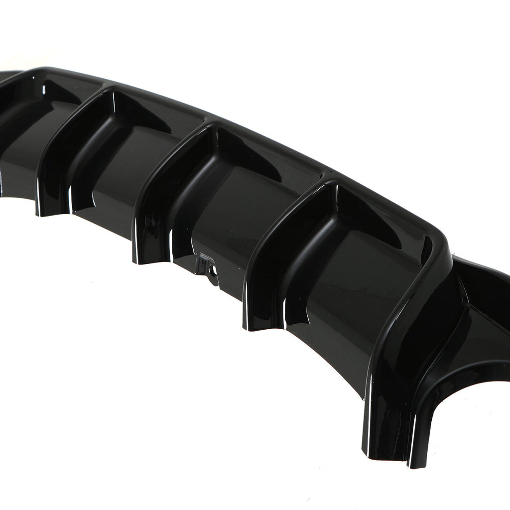 Diffusore Posteriore Nero Lucido Quadrupla Uscita BMW Serie 3 F30 12-18 - foto 3