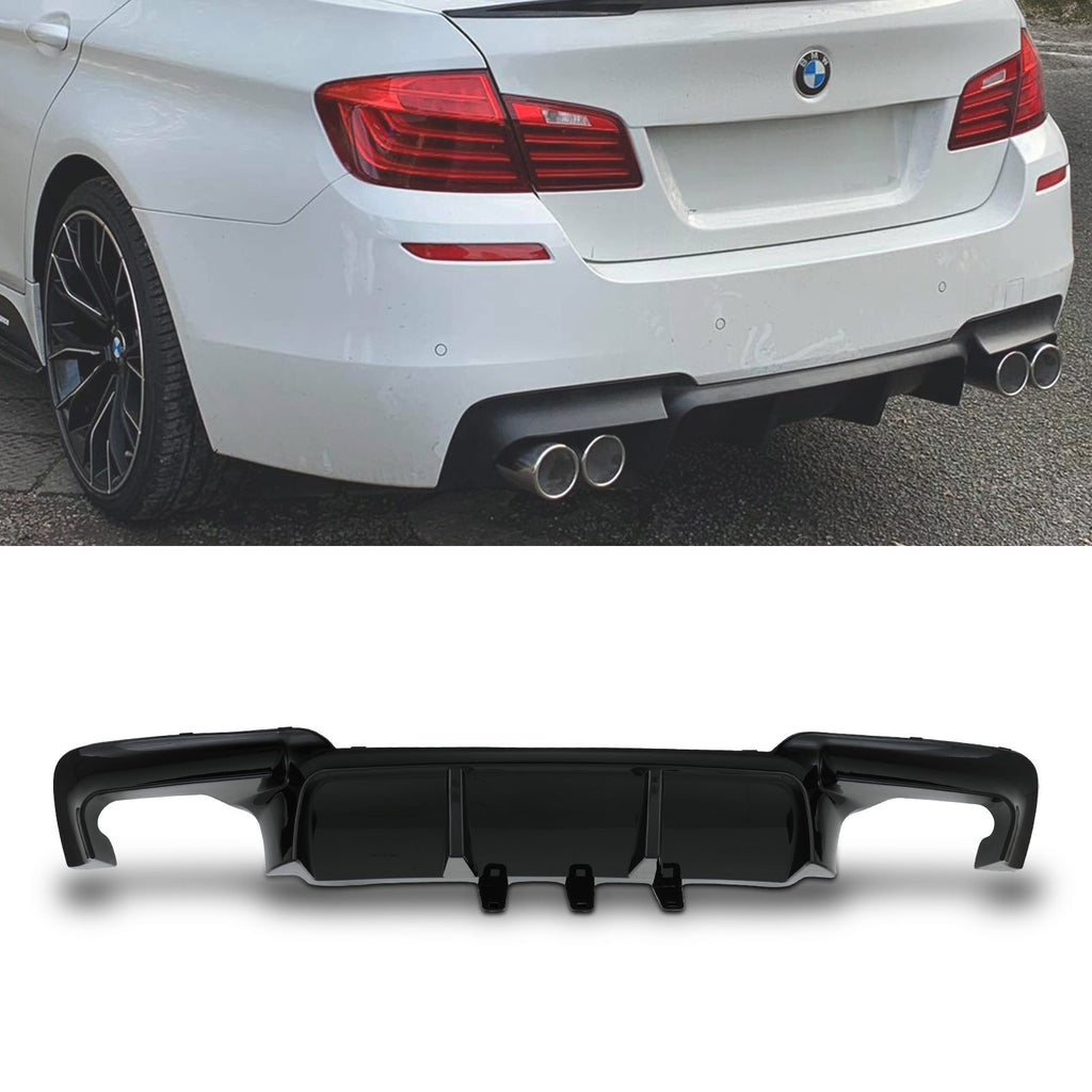 Diffusore Posteriore Nero Lucido BMW Serie 5 F10 10-16