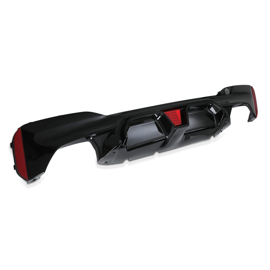 Diffusore Posteriore con Luce LED Nero Lucido BMW Serie 5 G30 17-20 - foto 2