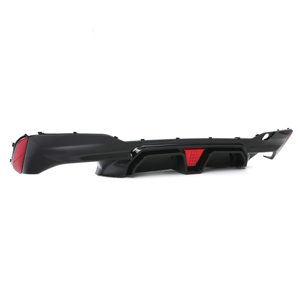 Diffusore Posteriore con Luce LED Nero Lucido BMW Serie 5 G30 17-20 - foto 3