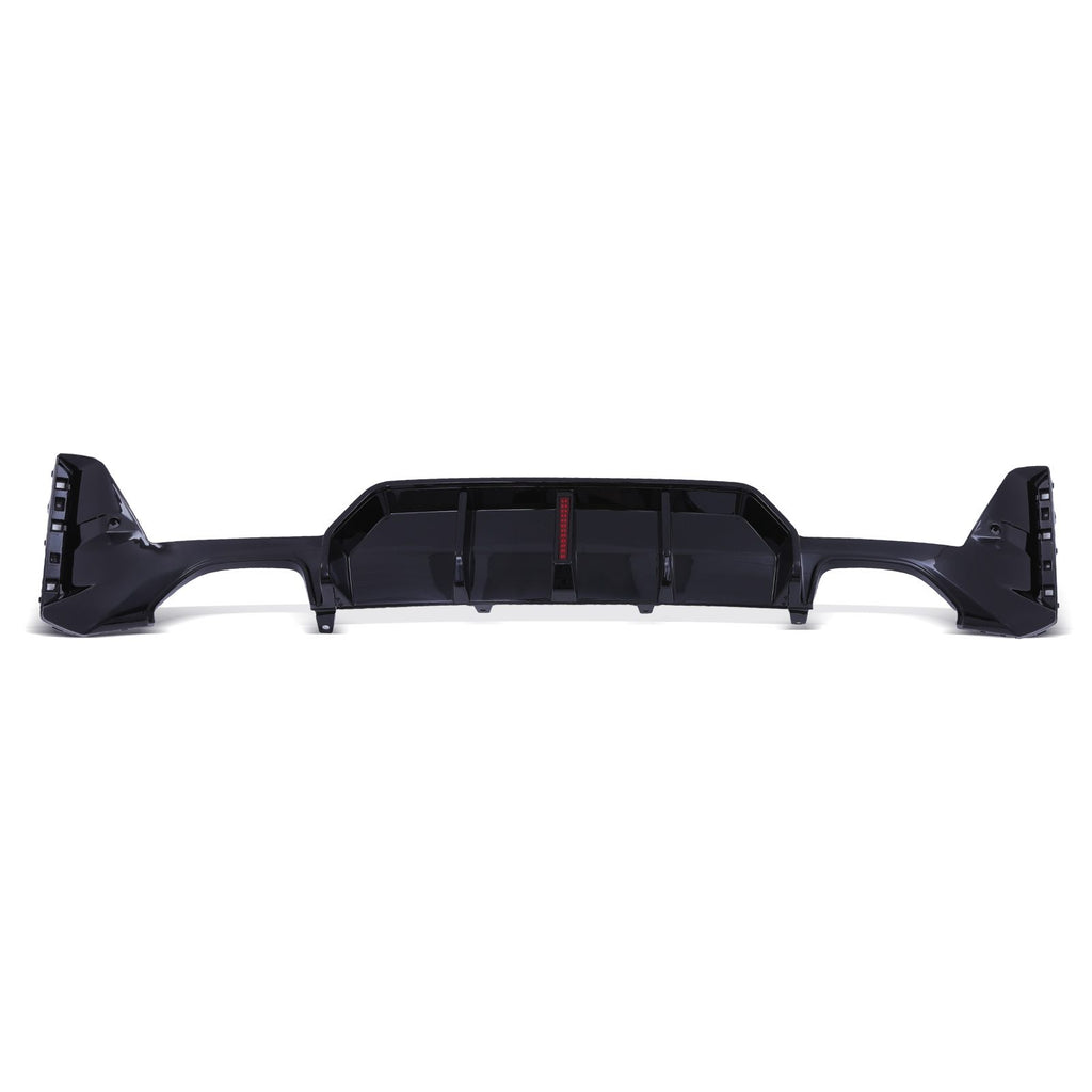 Diffusore Posteriore Quattro Uscite con Luce LED Nero Lucido BMW Serie 3 G20 LCI 2022+ - foto 2